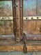 Solid Dark Wood Door Rustic Green Fine Carving