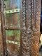 Solid Dark Wood Door Rustic Green Fine Carving