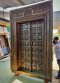 Unique Antique Door with Brass Around Carving