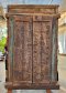 Fine Antique Door with Full Front Brass Decor