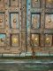 Fine Antique Door with Full Front Brass Decor