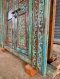 Front Door Decor with Antique Carving and Brass Sun