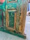 Distressed Green Carved Door