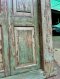 Distressed Green Carved Door