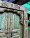 Distressed Green Carved Door