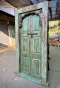 Distressed Green Carved Door