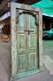 Distressed Green Carved Door