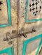 Antique Solid Door in Turquoise Color