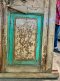 Antique Solid Door in Turquoise Color