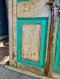 Antique Solid Door in Turquoise Color