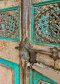 Antique Solid Door in Turquoise Color