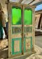 Antique Solid Door in Turquoise Color