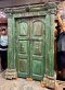 European Colonial Front Door with Carving