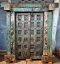 Antique Door with Ceramic Decor