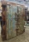 Distressed Green Full Carved Teak Entrance Door