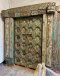 Distressed Green Full Carved Teak Entrance Door