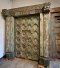 Distressed Green Full Carved Teak Entrance Door