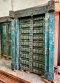 Magnificent House Door Rustic Blue Iron Decor