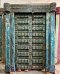 Magnificent House Door Rustic Blue Iron Decor