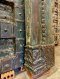 Antique Indian Door Rough Blue Teak Wood