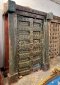 Antique Indian Door Rough Blue Teak Wood