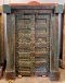 Antique Indian Door Rough Blue Teak Wood