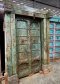 Old Door with Brass Flowers