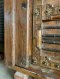 Vintage Indian Solid Wood Door with Brass Lock