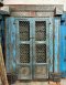 Antique Blue Wooden Double Door