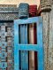 Antique Double Door Turquoise with Glass Window