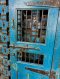 Antique Double Door Turquoise with Glass Window