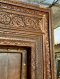 Solid Wooden Door Antique Pattern Decorated with Brass Pins