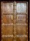 Solid Wooden Door Antique Pattern Decorated with Brass Pins