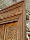 Classic Wood Door with Brass Decor