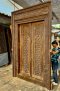 Classic Wood Door with Brass Decor