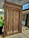 Classic Wood Door with Brass Decor