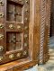 Elegant Indian Gujarati Door Fine Teak Fully Brass Flowers