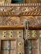 Elegant Indian Gujarati Door Fine Teak Fully Brass Flowers