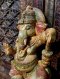 Piece of Antique Ganesh Wood Carved with Stand