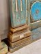 British Colonial Carving Teak Door Vintage Blue