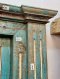 British Colonial Carving Teak Door Vintage Blue