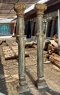 Antique Wooden Pillars Set of 2