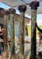 Antique Wooden Pillars Set of 4