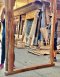 Old Lattice Wooden Arch for Entrance Hall Way