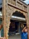 Old Lattice Wooden Arch for Entrance Hall Way
