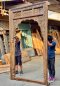 Old Lattice Wooden Arch for Entrance Hall Way