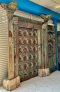 Magnificent Antique Green Door High Layers Frame