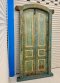 Blue Arched Door with Classic Paneling