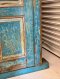 Blue Arched Door with Classic Paneling