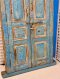 Blue Arched Door with Classic Paneling